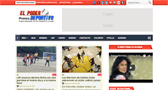 Desktop Screenshot of elpoderdeportivo.com